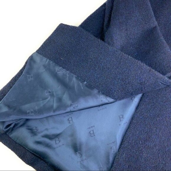 Bella Bicchí by Sal Alpaca & Mohair Blue Pea Coat - Picture 4 of 8